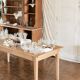 Wooden table "Rose"