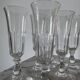 19th-century crystal flutes
