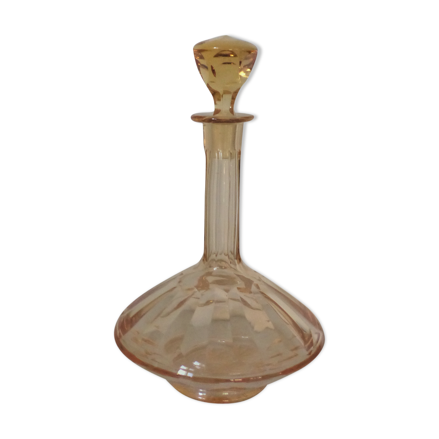 Amber crystal carafe