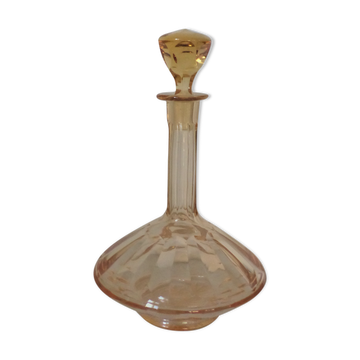 Carafe en cristal ambré