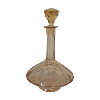 Amber crystal carafe