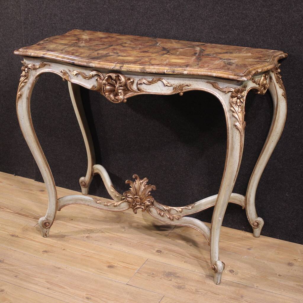 French lacquered console in Louis XV style