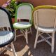 Suite of 4 terrace chairs Bistrot Parisien 1950s
