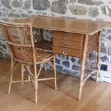 Rattan desk