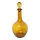 Carafe ambrée en verre soufflé