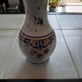 2 vases Delarue motif Rouen