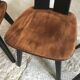 Set of 4 vintage brutalist chairs in beech 1960's