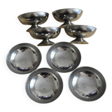 Coupes à glace inox vintage