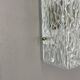 cubic Hollywood Regency Ice Glass Wall Light Made by Kalmar Lights, 1960s