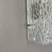 cubic Hollywood Regency Ice Glass Wall Light Made by Kalmar Lights, 1960s