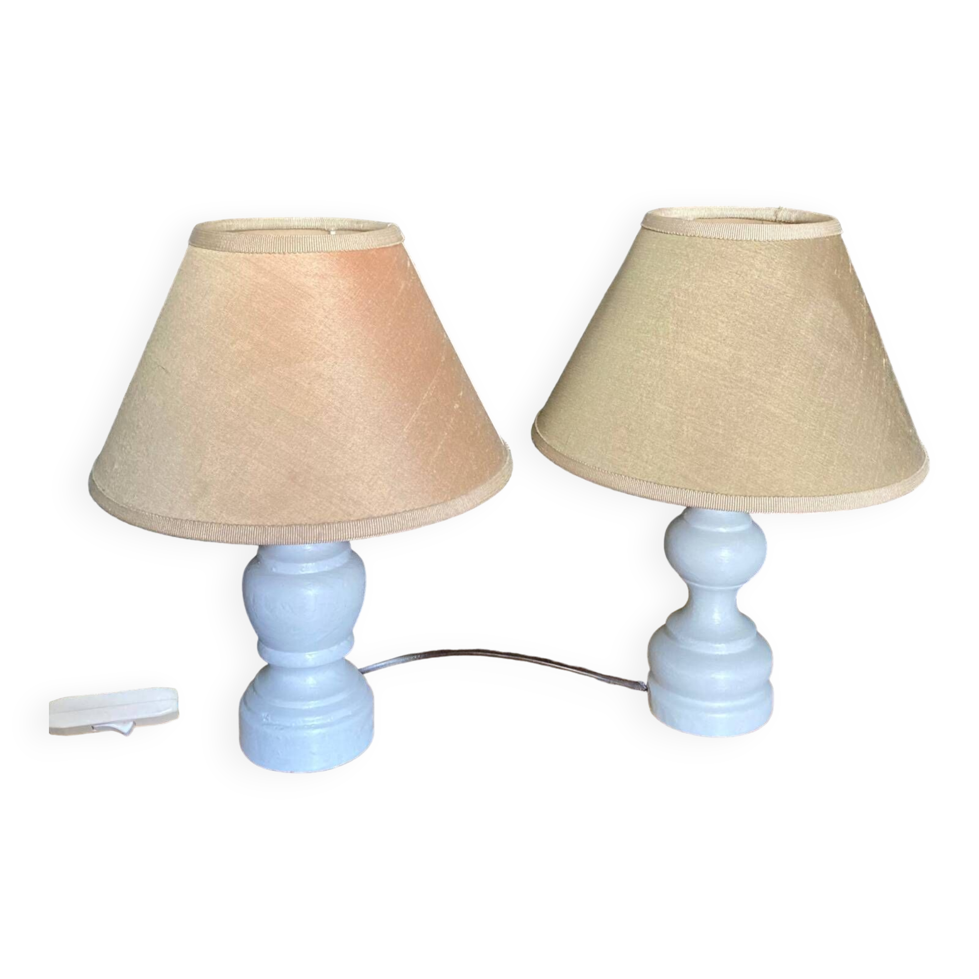 Pair of bedside lamps
