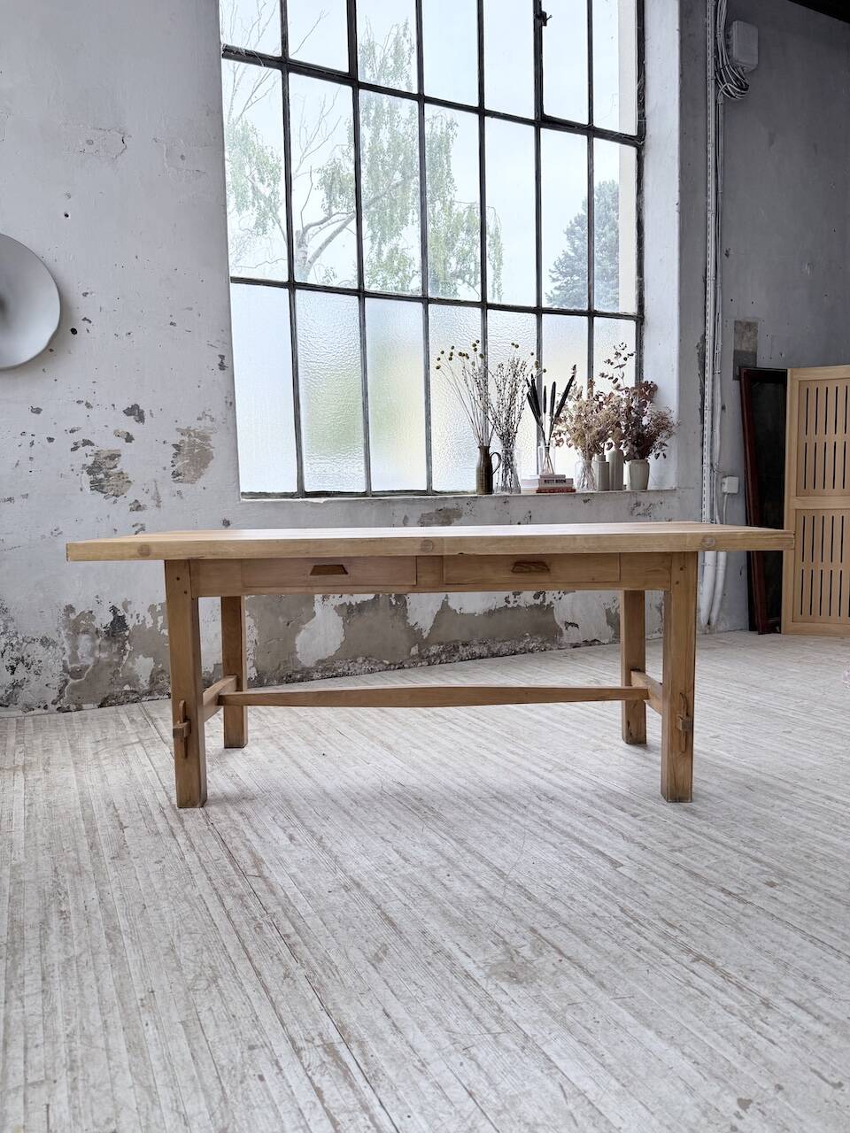 Mountain furniture table 1950 solid beech