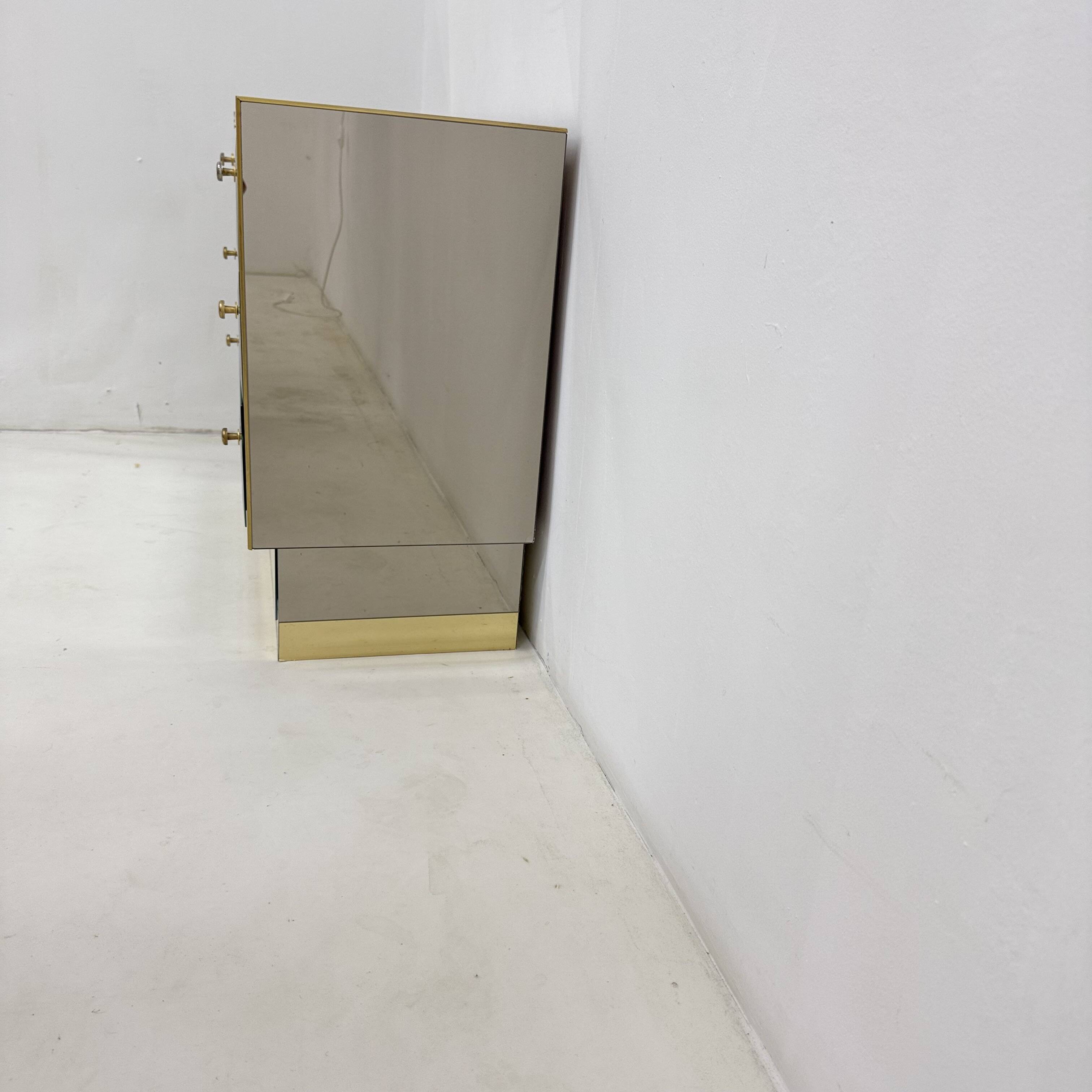 Commode à miroir Schöninger du milieu du siècle, années 1970