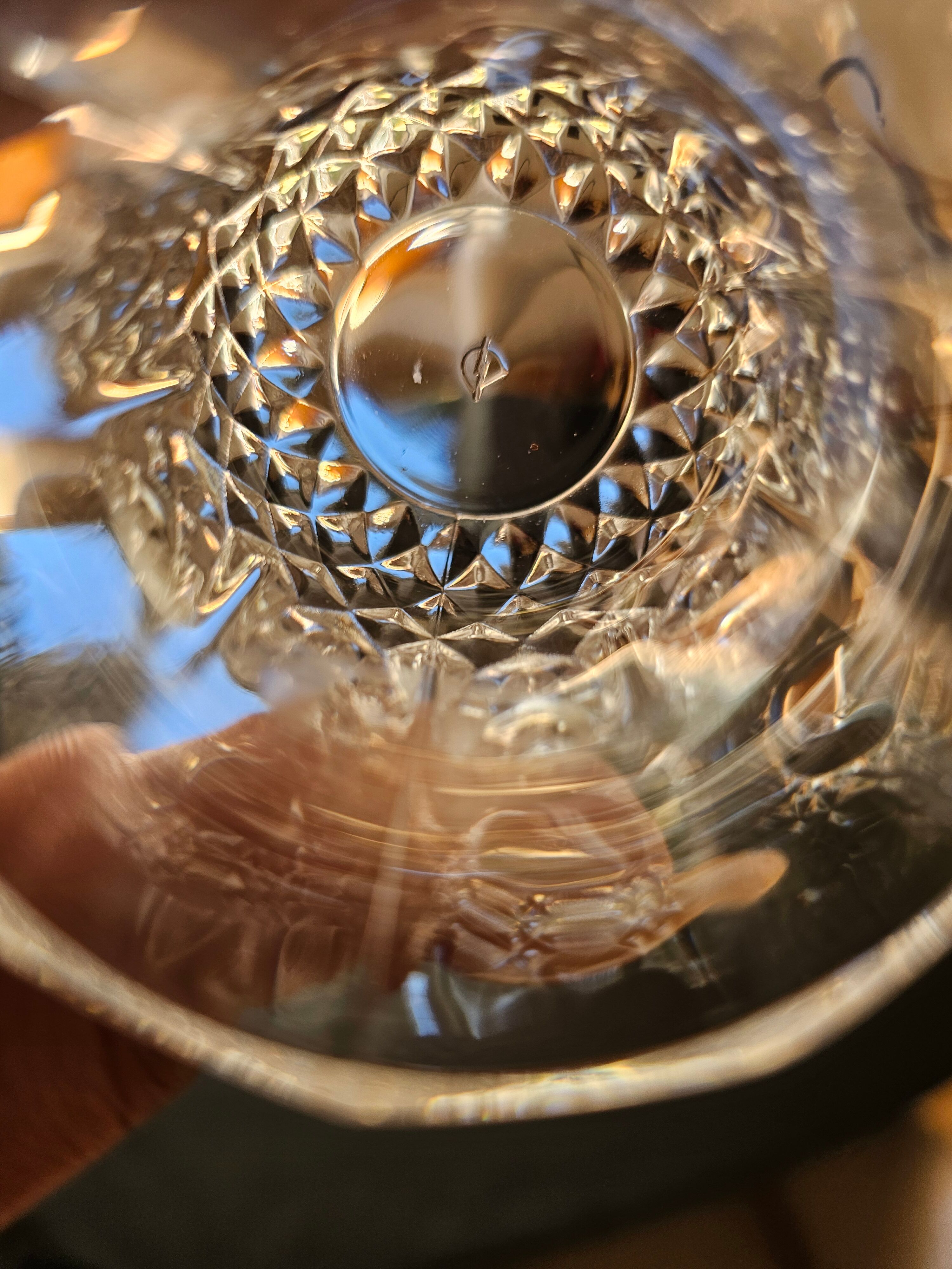 Liqueur set and ice bucket in crystal – Cristal d'Arques "Longchamp"