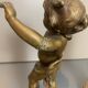 Two bronze statues, Auguste Moreau 'putti' (h25cm) 19th century sculpture