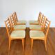 Suite of 6 vintage chairs 1960s