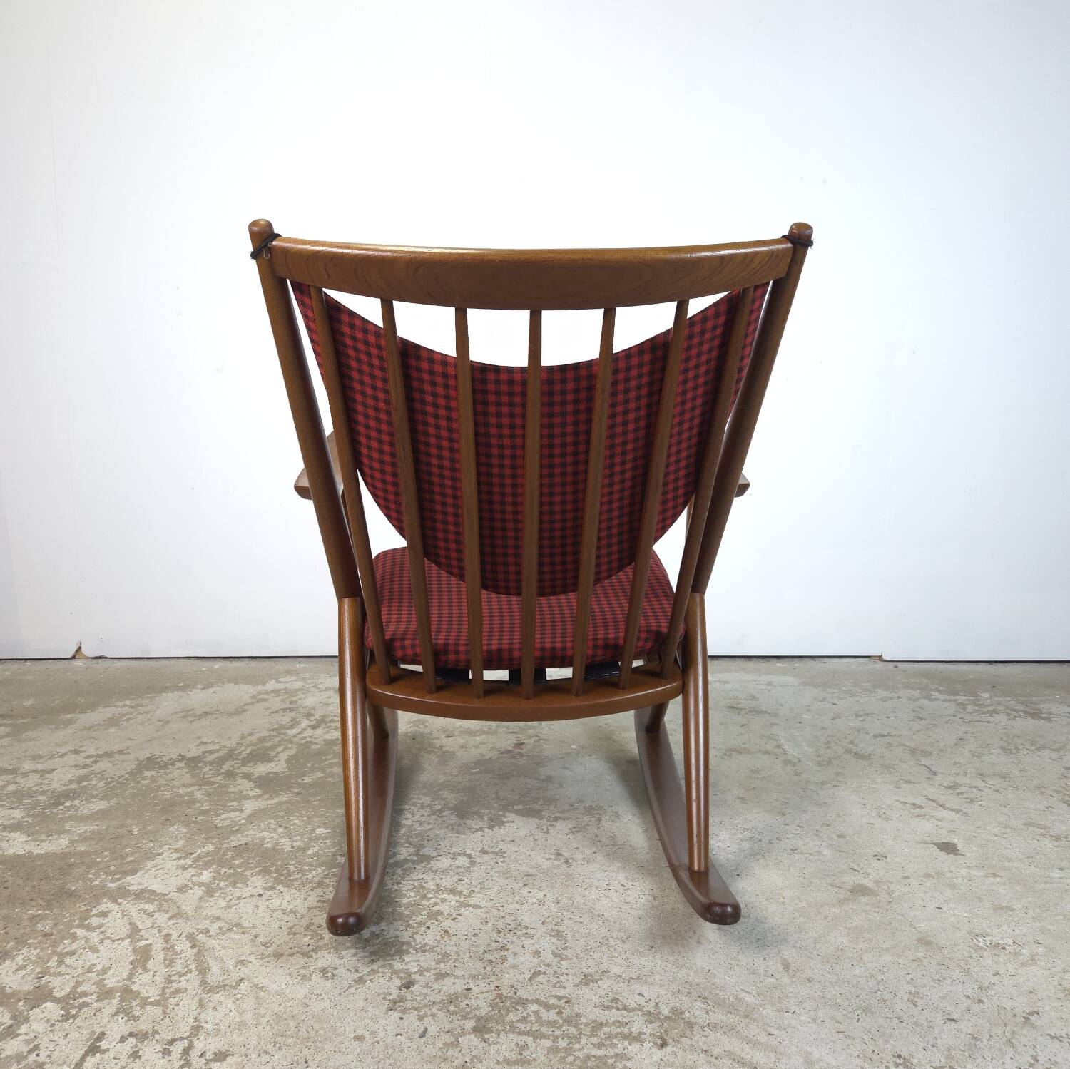 Frank Reenskaug, Bramin Møbler rocking chair Danish teak 60s