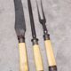 Assortment of antique serving cutlery
