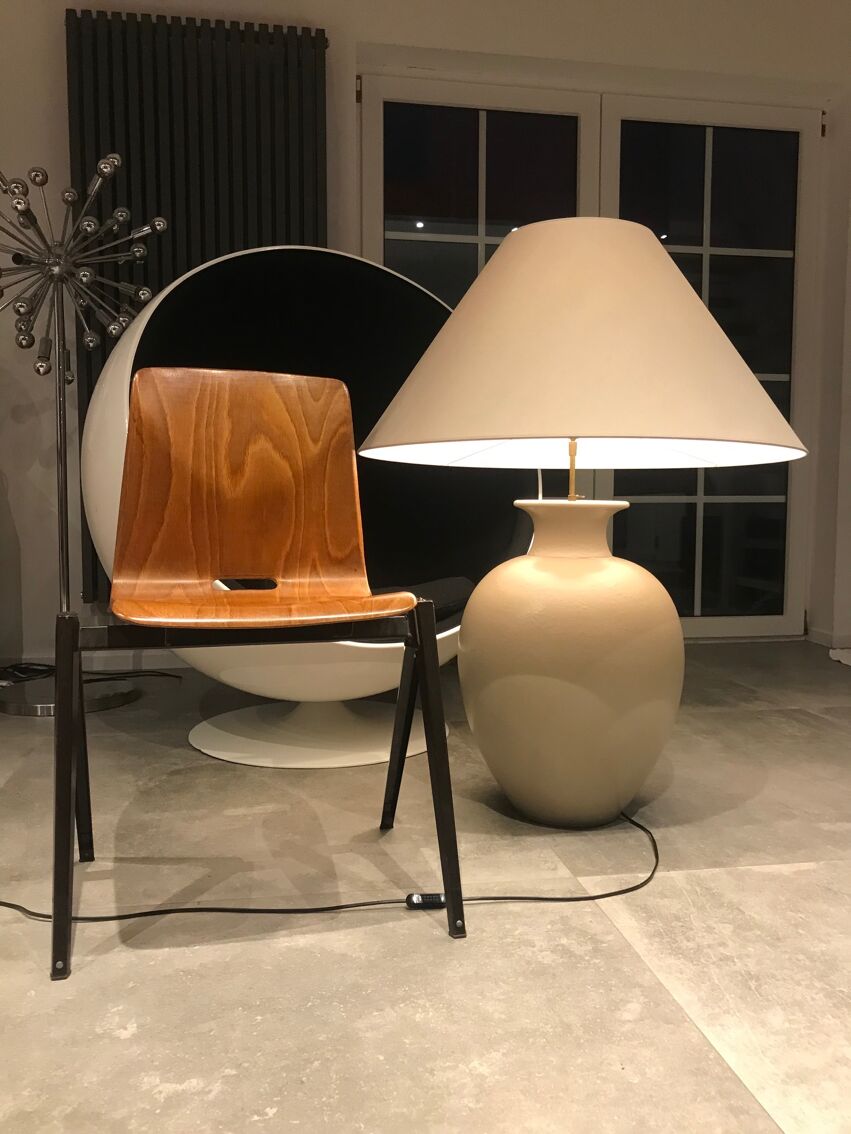 Lampe Roche Bobois avec abat jour réglable en hauteur et orientable |  Selency