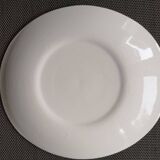 Set of 4 oval enameled ceramic plates - Handcrafted