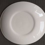 Set of 4 oval enameled ceramic plates - Handcrafted