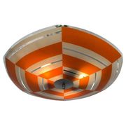 Mid-century design glass pendant by Napako, Czechoslovakia, 1970s.