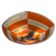 Mid-century design glass pendant by Napako, Czechoslovakia, 1970s.