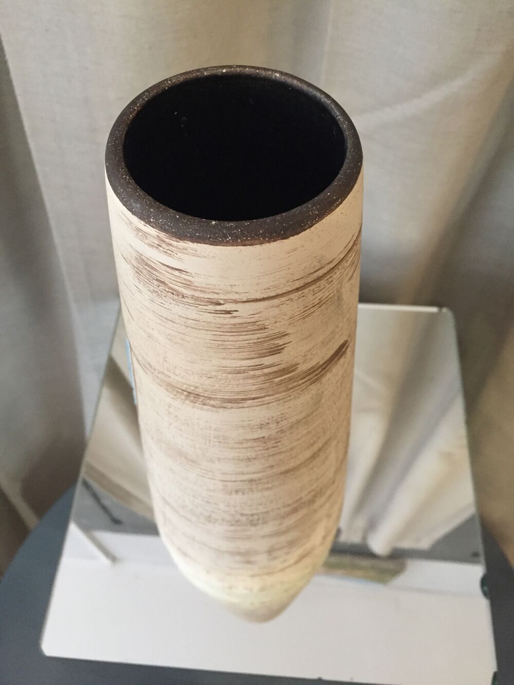 Conical cermamic vase west germany scheurich keramik vintage