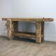 Ancien établi en bois