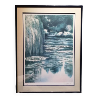 Giverny, the great weeping willow at Monet's.