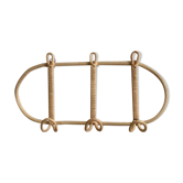 Rattan coatrack