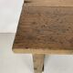Vintage 1930s industrial work bench in mahogany and oak