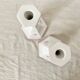 Pair of ceramic candlesticks, Italy