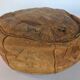 Pair of moroccan leather beanbags beautiful patina patina 1900