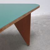 Unique pair of triangular coffee or side tables, 1960s