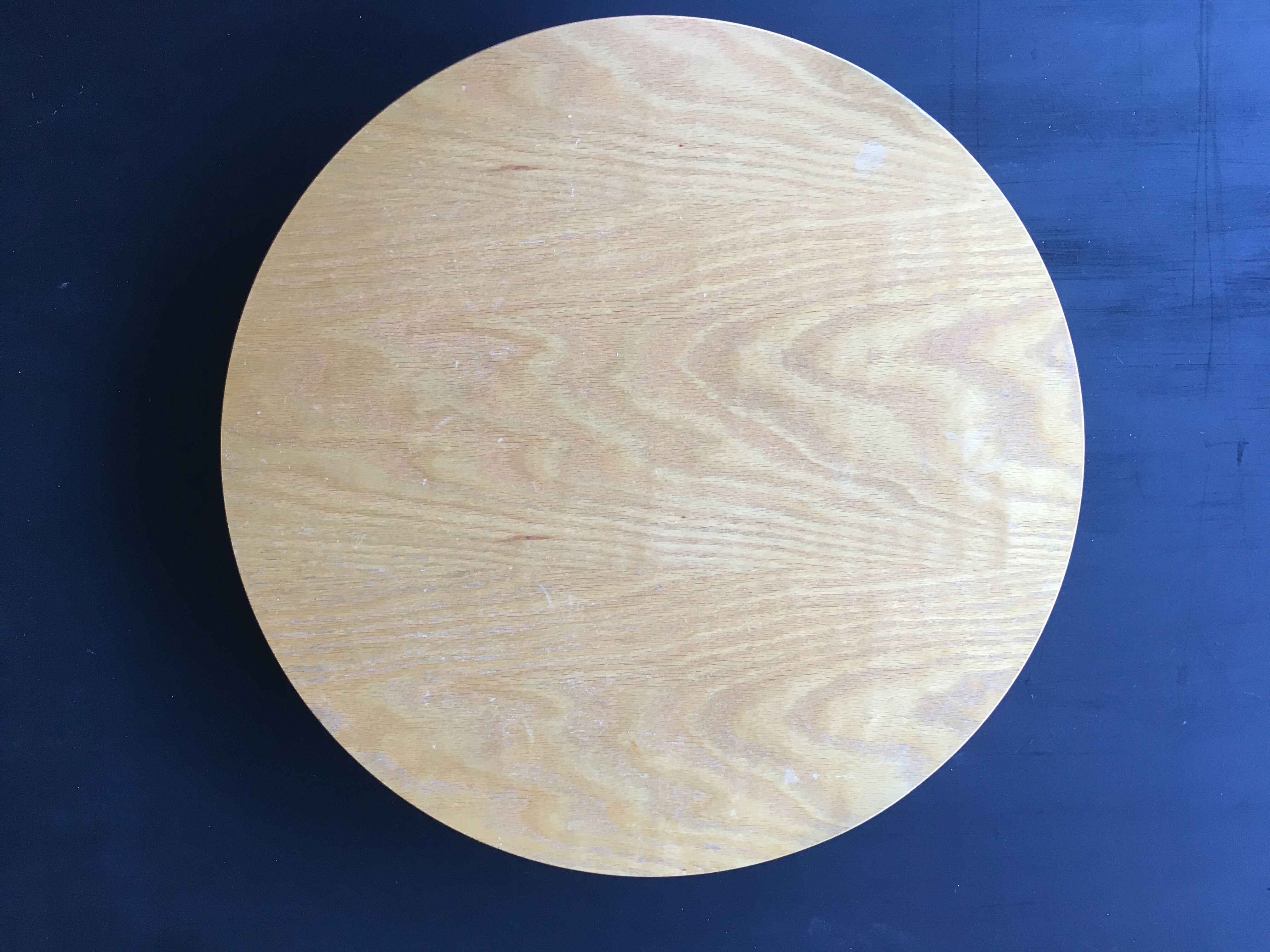 Wooden round coffee table