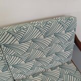 Banquette canapé 3 places scandinave Arne Wahl Iversen pour Komfort en teck