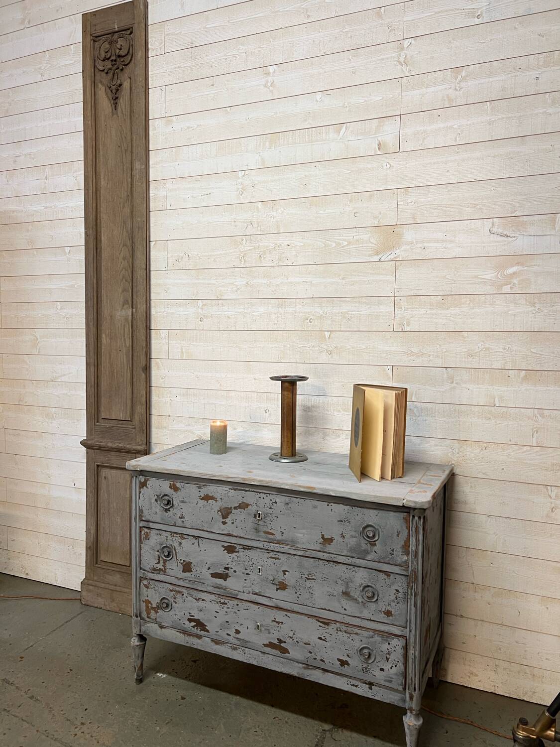 Directoire patinated chest of drawers