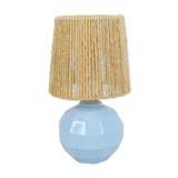 Lampe boule bleue mouchetée
