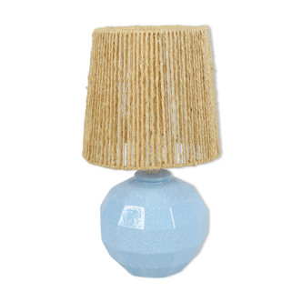Lampe boule bleue mouchetée