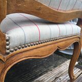 Pair of re-tapised Louis XV convertible chairs