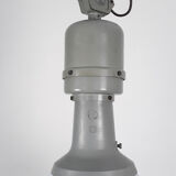 Suspension vintage en émail bleu clair de l'usine ElKo, années 1960