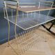 Console side table vinyl door