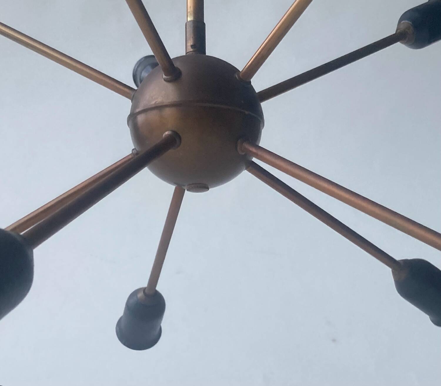 Vintage 1950s modernist ceiling light