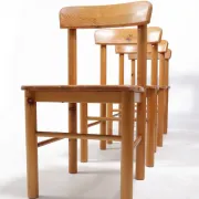 Set of 4 Danish pine chairs in Rainer Daumiller style – circa 1975