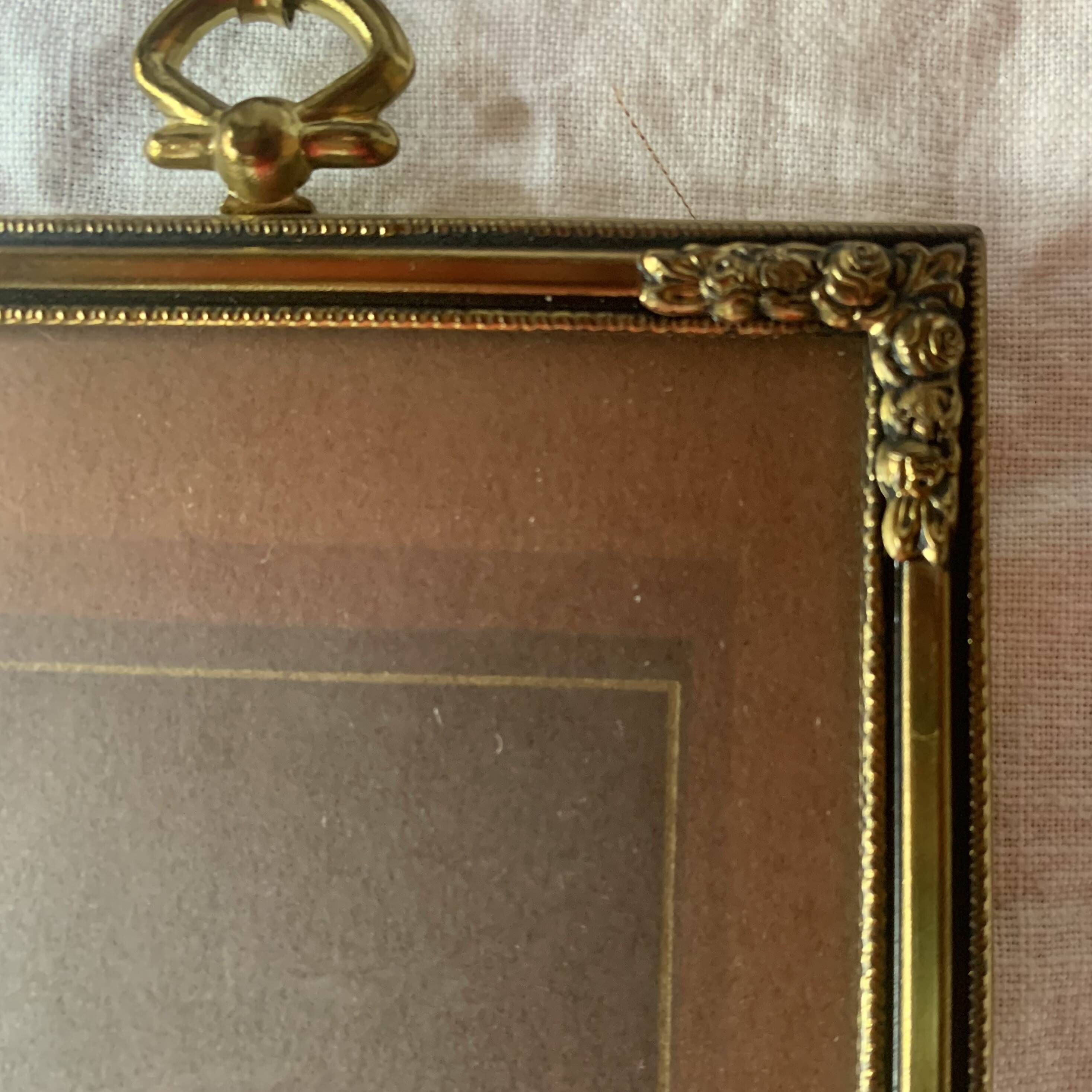 Set of 6 Jyden Vintage Gold Brass Picture Frames