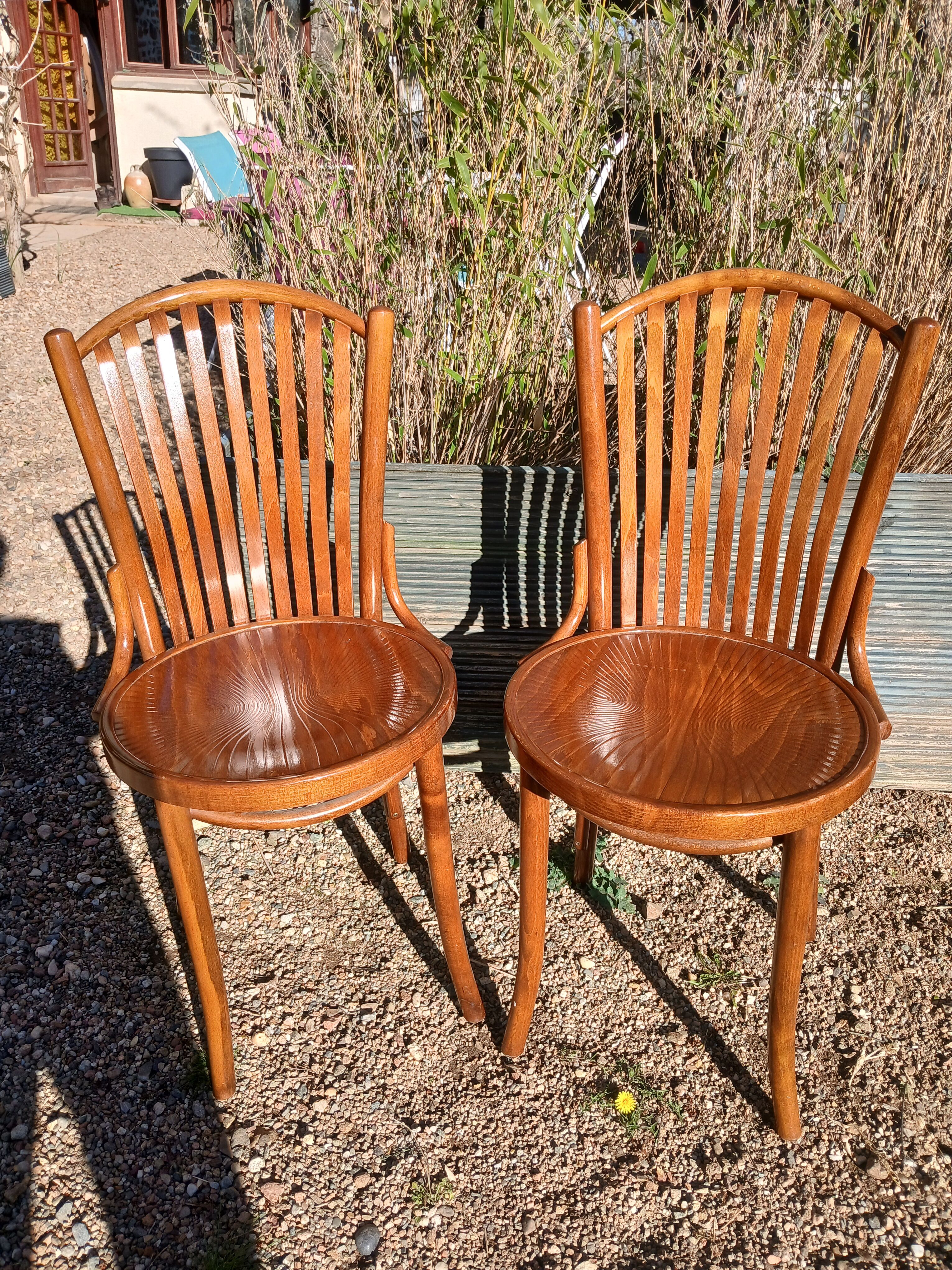 2 Thonet style bistro chairs
