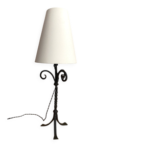 Lampe fer forgé, câble