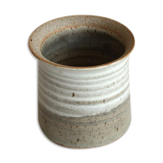 Pot vase en céramique signé