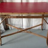 Bamboo and leather console